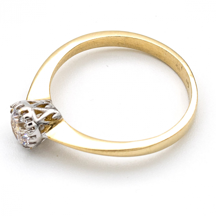 Inel logodnă aur galben 14K cu zirconie – model Elara [4]