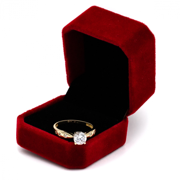 Inel logodnă aur galben 14K cu zirconia – model Serenia [3]