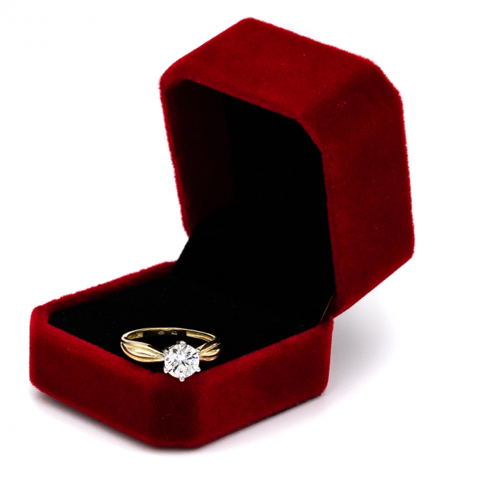 Inel logodnă aur galben 14K– model Amara, alegerea perfectă pentru ea [3]