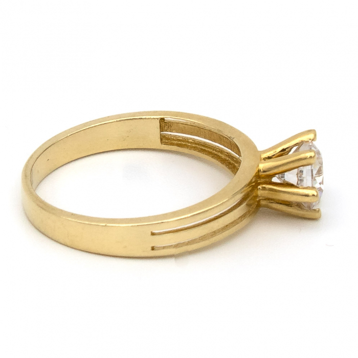 Inel aur galben 14K de logodnă cu piatră – model Celeste GOLD PIC [6]