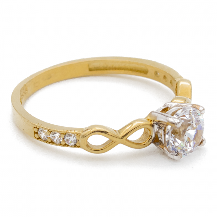 Inel de Logodna cu Infinit Aur 14k [2]