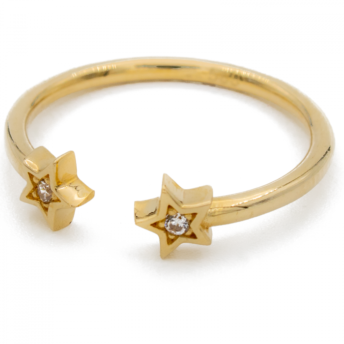 Inel Doua Stele Aur 14k [2]