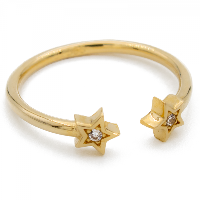 Inel Doua Stele Aur 14k [3]