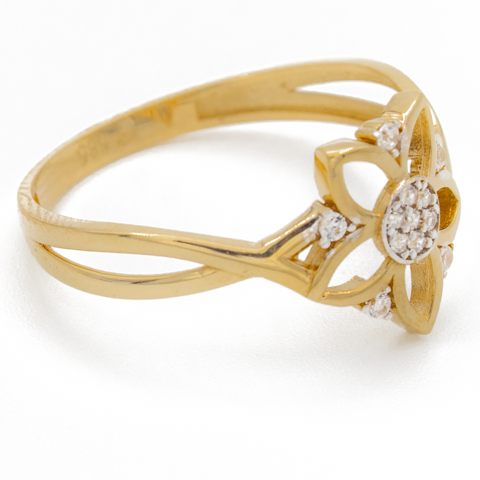 Inel Floare Aur 14k [3]