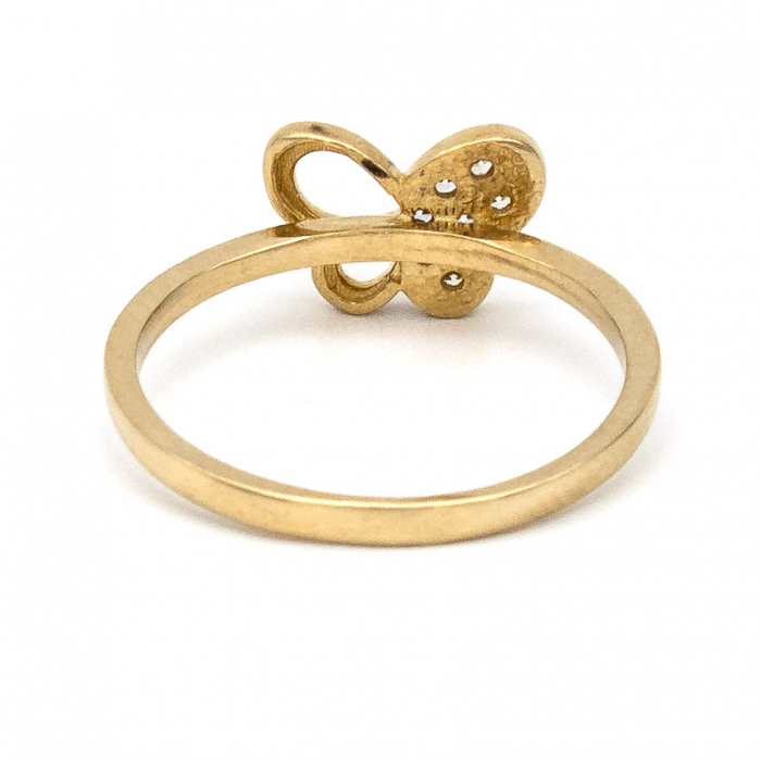 Inel aur galben 14K cu fluturaș – bijuterie elegantă pentru femei [7]