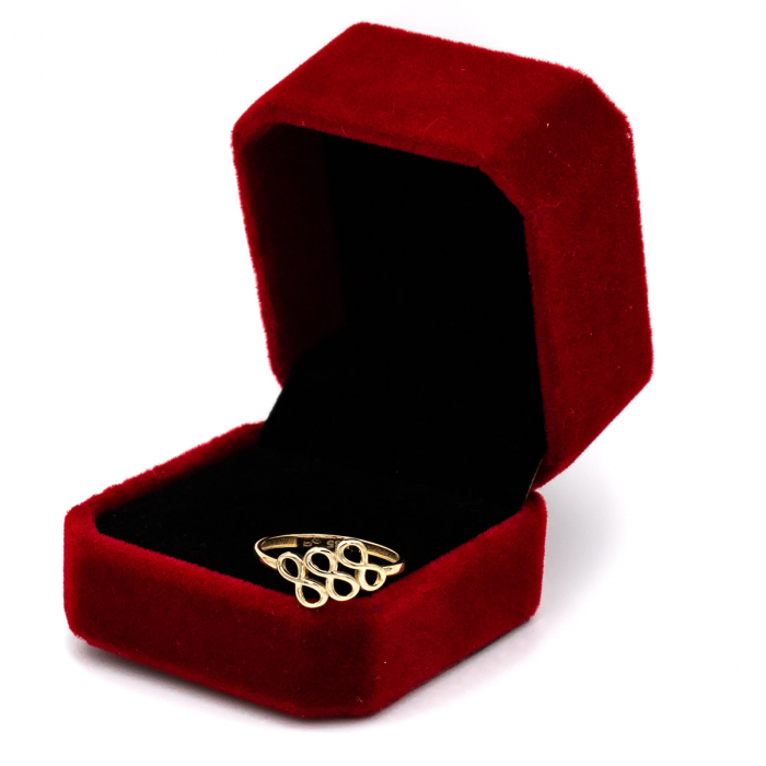 Inel Trei Infinit din aur galben 14K – GOLD PIC [3]