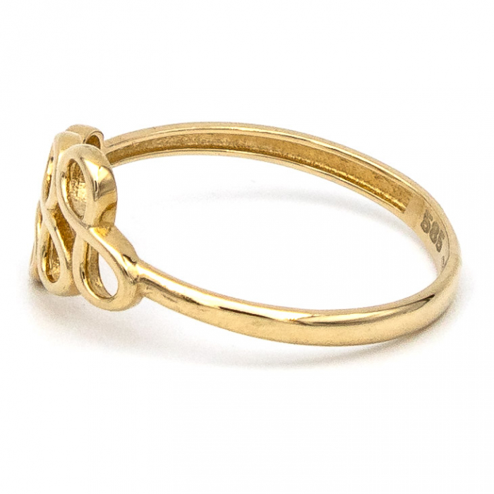 Inel Trei Infinit din aur galben 14K – GOLD PIC [5]