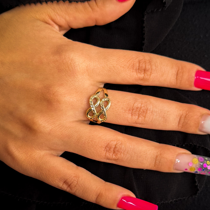 Inel Infinit din aur galben 14K – GOLD PIC​ [2]