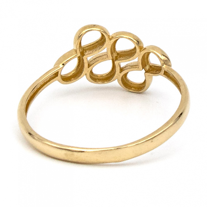 Inel Trei Infinit din aur galben 14K – GOLD PIC [7]