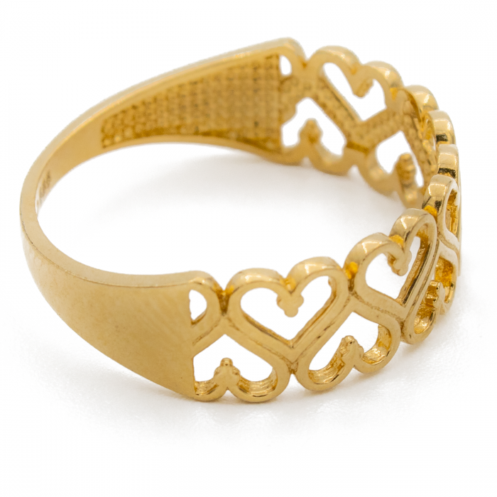 Inel Inimi Aur 14k [3]