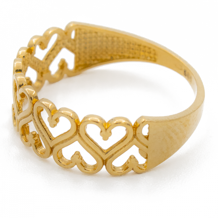 Inel Inimi Aur 14k [2]