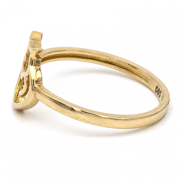 Inel Pisică din aur galben 14K – GOLD PIC [5]