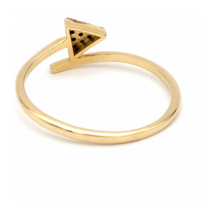 Inel aur galben 14K cu simbol săgeată –  GOLD PIC [7]