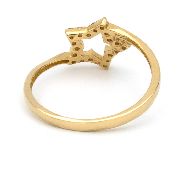 Inel Stea din aur galben 14K – GOLD PIC [7]