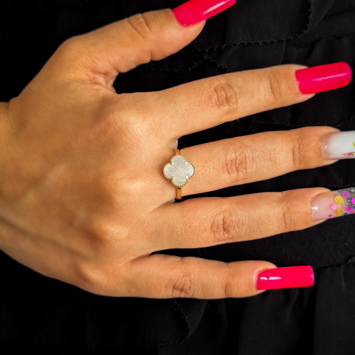 Inel Trifoi cu patru foi din aur galben 14k – GOLD PIC [2]