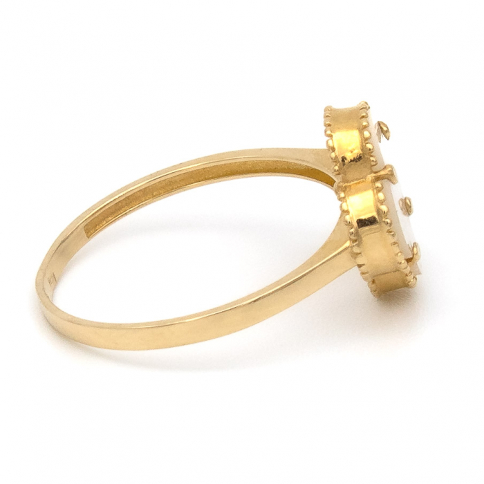 Inel Trifoi cu patru foi din aur galben 14k – GOLD PIC [6]