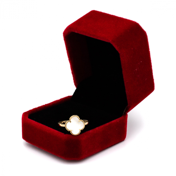 Inel Trifoi cu patru foi din aur galben 14k – GOLD PIC [3]