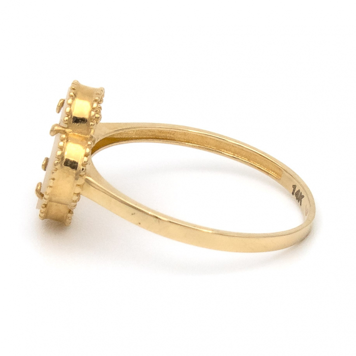 Inel Trifoi cu patru foi din aur galben 14k – GOLD PIC [5]