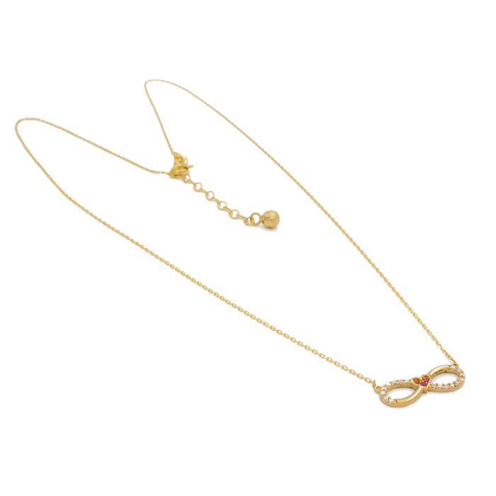 Colier Infinit cu Inima Aur 14k [2]