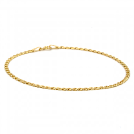 Bratari - Brățară din aur galben 14K cu zale mici, model clasic Link