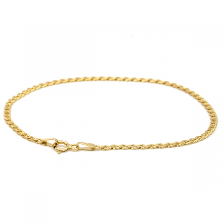 Brățară din aur galben 14K cu zale mici, model clasic Link [3]