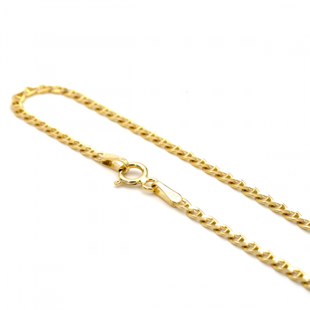 Brățară din aur galben 14K cu zale mici, model clasic Link [6]