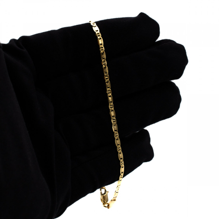 Brățară Classique din aur galben 14K cu zale lucrate [1]
