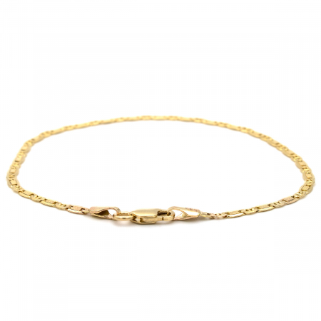Brățară Classique din aur galben 14K cu zale lucrate [2]