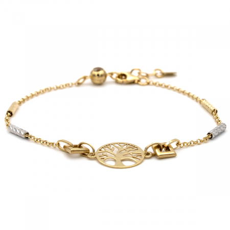 Bratari - Brățară din aur 14K cu copacul vieții – model Essence