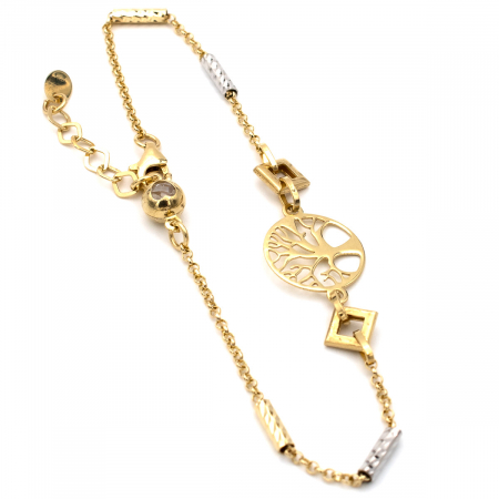 Brățară din aur 14K cu copacul vieții – model Essence [5]