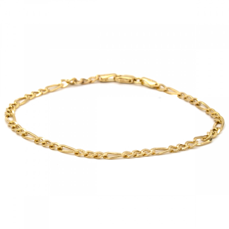 Bratari - Brățară aur galben 14K model Figaro clasic