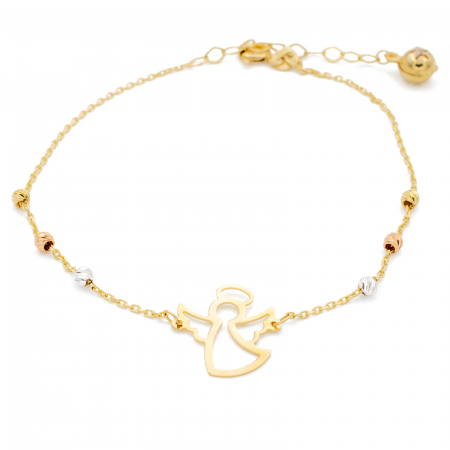 Bratari - Bratara Ingeras cu bile Aur 14k