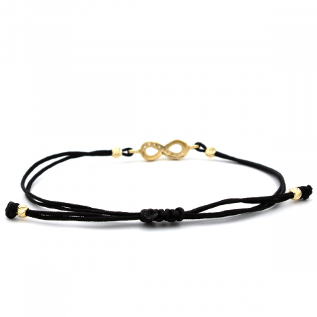 Brățară Limitless aur 14K cu simbol infinit și zirconii [6]