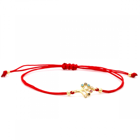 Bratari - Brățară Origin din aur 14K cu șnur roșu și simbol Copacul Vieții