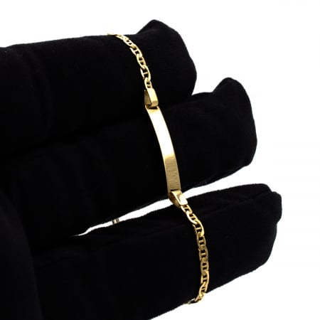 Brățară Copii Joyful Aur 14K cu plăcuță gravabilă [2]