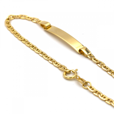 Brățară Copii Joyful Aur 14K cu plăcuță gravabilă [5]