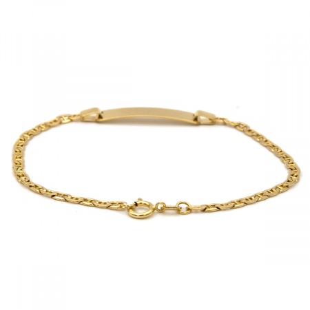 Brățară Copii Joyful Aur 14K cu plăcuță gravabilă [3]