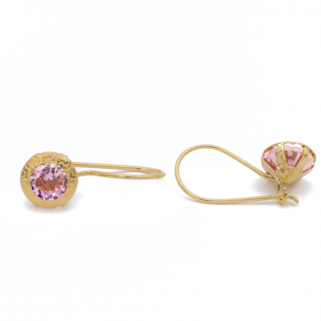 Cercei cu Piatra Roz Aur 14k [2]
