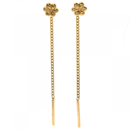 Cercei - Cercei aur 14K cu motiv floral și design delicat – model Petale