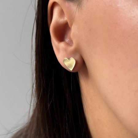 Cercei aur 14K inimă Pure Love [2]