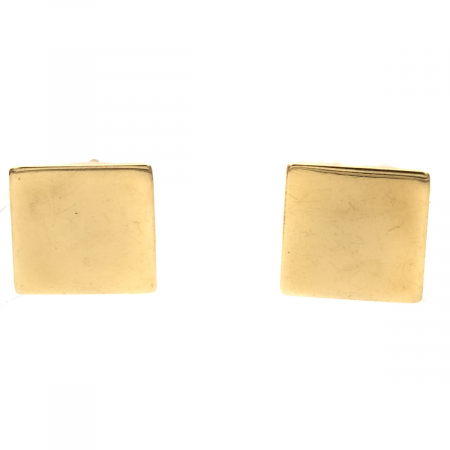 Cercei - Cercei pătrați aur 14K Square, design geometric simplu