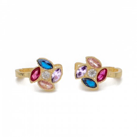 Cercei - Cercei pentru Copii Floare Aur 14k