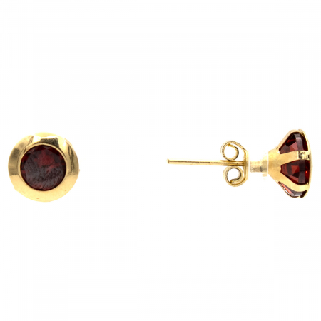 Cercei Red Flame din Aur 14K – Culoare roșu intens [1]