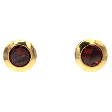 Cercei - Cercei Red Flame din Aur 14K – Culoare roșu intens