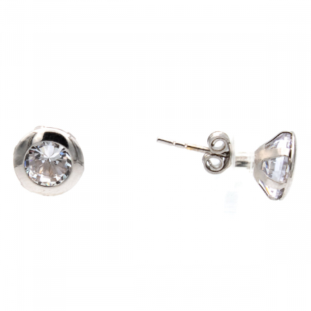 Cercei Ice Touch aur alb 14K cu zirconia [1]