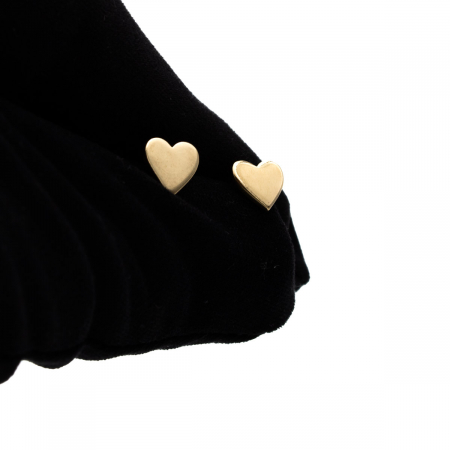 Cercei inimă aur 14K Pure Heart, model delicat [4]