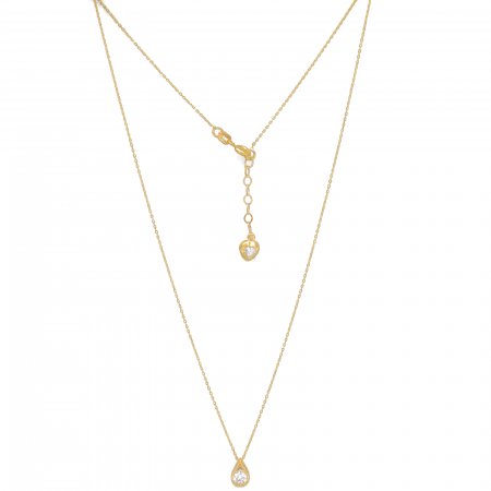 Coliere si Lanturi - Colier cu Lacrima Aur 14k