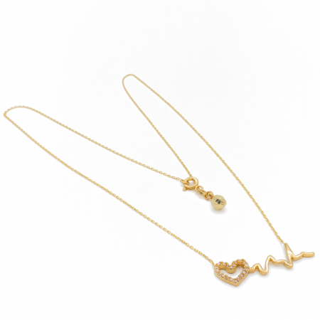Colier EKG si Inima Aur 14k [1]