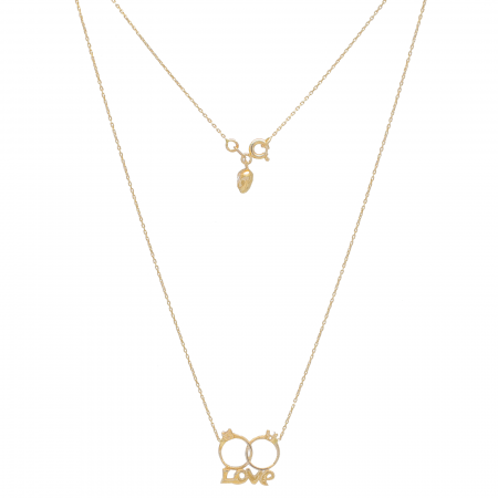 Coliere si Lanturi - Colier Inele de Logodna Aur 14k