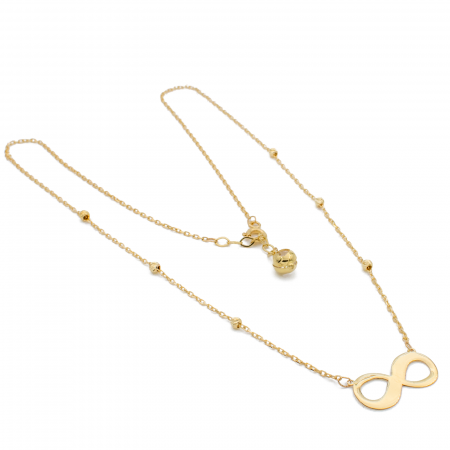 Colier Infinit si Bile Aur 14k [1]